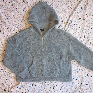 Teddy Drawstring Pullover
